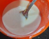 A picture of step 4 of Chicken schezwan.