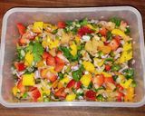 A picture of step 2 of Mike's Tropical Spicy Salsa.