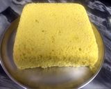 A picture of step 9 of Khaman Dhokla.