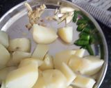 A picture of step 1 of Aloo Puri.