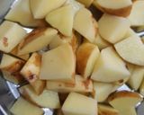 A picture of step 1 of Aloo Matar Dry.