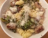 A picture of step 9 of Sausage and Broccoli Pasta.