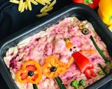A picture of step 2 of “Beetroot Italian Focaccia Bread”.