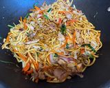 A picture of step 7 of Easy Chicken Chow Mein.