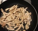 A picture of step 2 of Chicken Fajita cheese sandwich.
