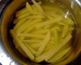 A picture of step 1 of Cheesy saucy fries🍟.