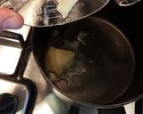 A picture of step 5 of Slow Cooked Shredded Beef. Roast Spuds and Roasted Broccoli.