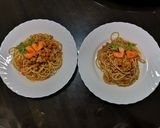 รูปขั้นตอนการทำที่ 7 ของ สปาเก็ตตี้หมูซอสมะเขือเทศ