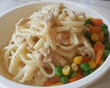 Foto langkah ke 3 dari resep Fettuccine Elmo 😅 (for Toddler).