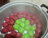 Foto langkah ke 5 dari resep Mochi pandan isi kacang mete.