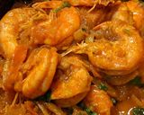 A picture of step 5 of Prawns masala.