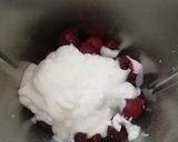 Foto del passaggio 1 della ricetta Gelato super facile alle ciliegie bimby 🍒 senza gelatiera