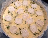 Une image de l'étape 5 de Quiche au chèvre, courgette et menthe fraîche.