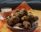 A picture of step 4 of Methi Muthiya (Fried Fenugreek Dumplings).