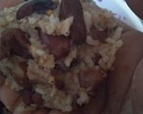 A picture of step 2 of Arancini bean patty Mexican style.