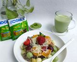Foto langkah ke 7 dari resep Salad Buah Puding Matcha.