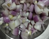 A picture of step 2 of Kadhai paneer.
