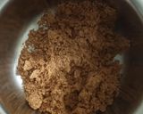 A picture of step 1 of Chocolate biscuit cake.