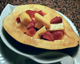 Foto del paso 5 de la receta: Pijama de papaya con fresas y naranjas