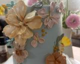Hình bước làm 8 của món Dùng Cream Cheese trang trí bánh (cheese cake decoration)