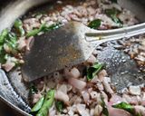 A picture of step 4 of Vidarbha Nagpuri style lagnachi pang titla special gud methi amba.