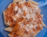 Foto del paso 4 de la receta: Fideos mostachol con salsa rosa