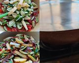 A picture of step 2 of Ivy gourd and Potato Subji.