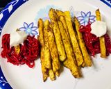 A picture of step 5 of A magical treat with Maggi and peri peri potato fries.