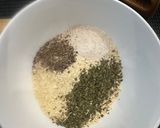 A picture of step 1 of Breaded Mushrooms - WOW and so good as starter or Veg option.