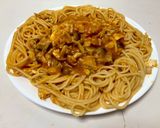 南瓜炒菇茄醬意粉=夜市排餐鐵板麵？的食譜步驟4照片