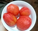 Hình bước làm 1 của món Cà chua dầm đường