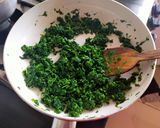 A picture of step 2 of Methi Malai matar.