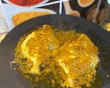 A picture of step 1 of Coconut Pomfret Curry.