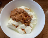 Foto del paso 2 de la receta: Mousse de avena, yogur y crema de cacahuete