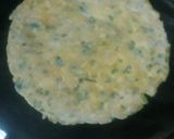 A picture of step 4 of Radish chapati (mullangi masala chapati).