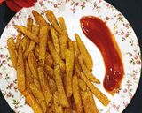 मसाला फ्रेंच फ्राइज़ (Masala French Fries recipe in Hindi) रेसिपी चरण 6 फोटो