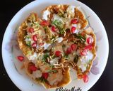 A picture of step 8 of Papad Moong dal Chaat.
