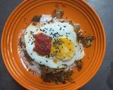 A picture of step 6 of Leftover Rice Korean Breakfast Bowl.