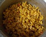 A picture of step 4 of Desi style pasta.
