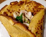 A picture of step 9 of Galettes (Buckwheat Crepes).