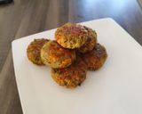 A picture of step 7 of Sweet Potato & Mung Bean Bran Cakes.