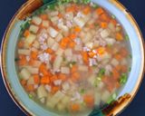 Hình bước làm 4 của món Canh cà rốt,khoai tây nấu thịt bằm