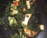 A picture of step 4 of Methi palak chaman.