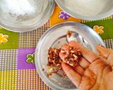 A picture of step 3 of Coconut Gulkand Dry Fruit LADDU (No cook Recipe).