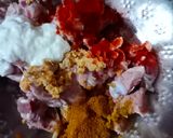 A picture of step 3 of Mutton masala curry.