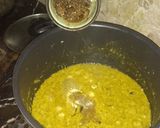 A picture of step 4 of Hari Mircho ka Salan.