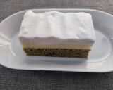 Citromkrémes habos sütemény matcha teaporral (szénhidrátszegény, tejmentes) 1 szelet=5-6 g ch recept fázis 6 fotója