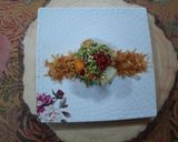 A picture of step 5 of Sprouts fruits katori chaat.