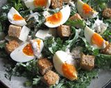 A picture of step 4 of Yoghurt Caesar Dressing.