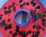 Gambar langkah 7 resipi Puding Biskut Tembikai.